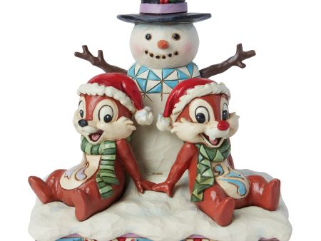 Chip and Dale with Snowman Discount