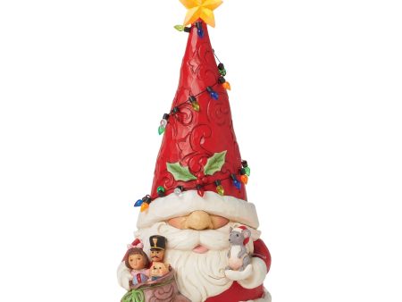 Gnome Santa Wrap in Lights Fig Sale