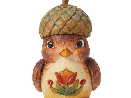 Bird with Acorn Hat Figurine Supply