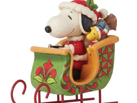 Snoopy & Woodstock in Sleigh For Sale