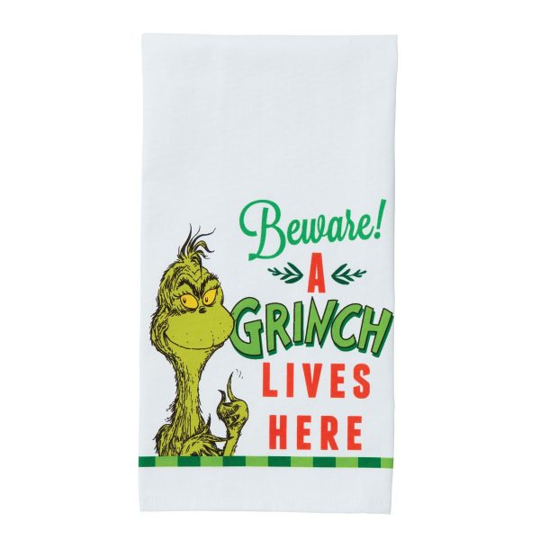 Beware Grinch Tea Towel Online Hot Sale