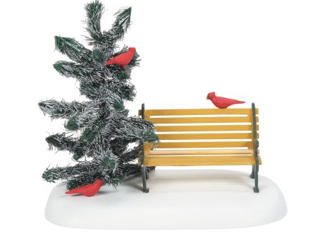 Cardinal Christmas Bench Sale