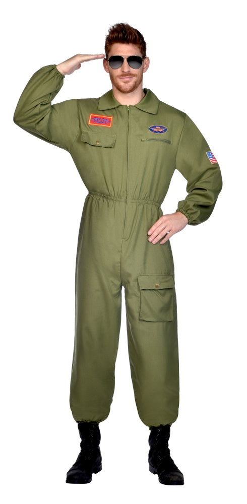 Kampfjet Pilot Overall Herrenkostüm Hot on Sale