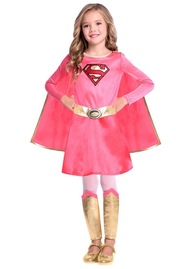 Pink Supergirl Kinderkostüm Discount