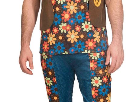 70er Jahre Hippie Groovy Herren Kostüm Discount