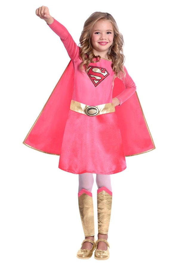 Pink Supergirl Kinderkostüm Discount