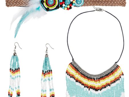 Indianerin Schmuck Set 3-teilig Online Hot Sale