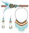 Indianerin Schmuck Set 3-teilig Online Hot Sale