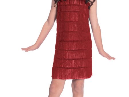 20er Jahre Flapper Kinderkostüm Red Deluxe Online Hot Sale