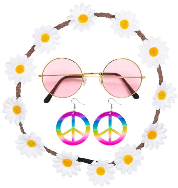 Flower Power Hippie Set 3-teilig Supply