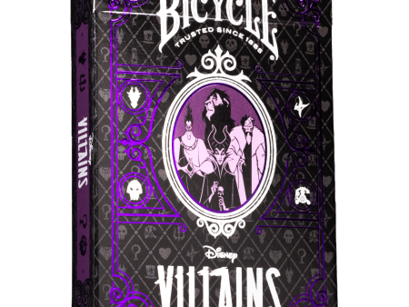 Bicycle Playing Cards - Disney Villains Purple Online now