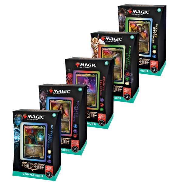 Magic: The Gathering - Streets of New Capenna - Commander Deck - Set of 5 Fashion