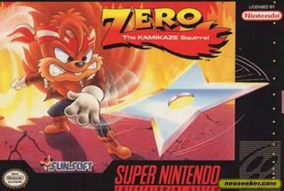 ZERO THE KAMIKAZE SQUIRREL  - SNES (W BOX & MANUAL) on Sale