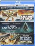 2-HEADED SHARK ATTACK 2010: MOBY DICK ME  - BLU-DEADLY SEA CREATURES 3-PACK Cheap