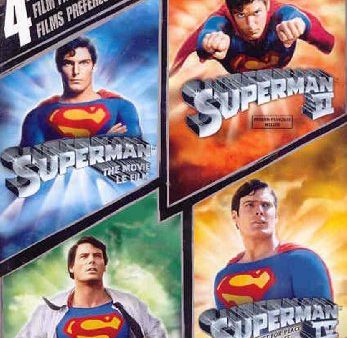 4 FILM FAVORITES: SUPERMAN (SUPERMAN: THE MOVIE SUPERMAN II SUPERMAN III SUPERMAN IV: THE  QUEST FOR PEACE) (BILINGUAL) For Cheap